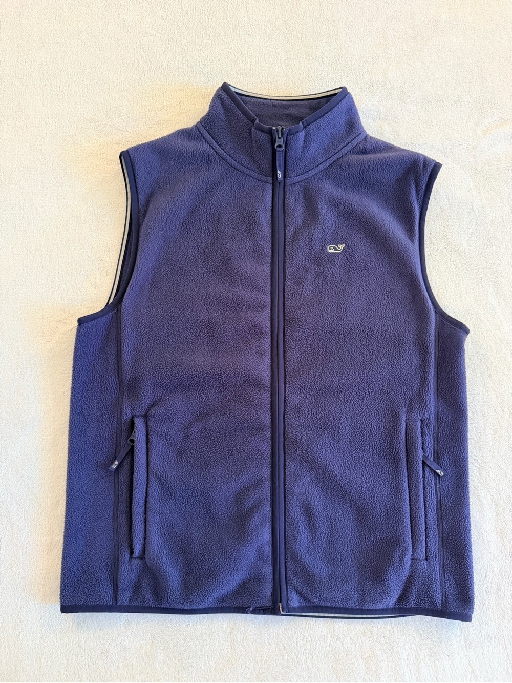 Vineyard Vines Kids Navy Blue Fleece Vest